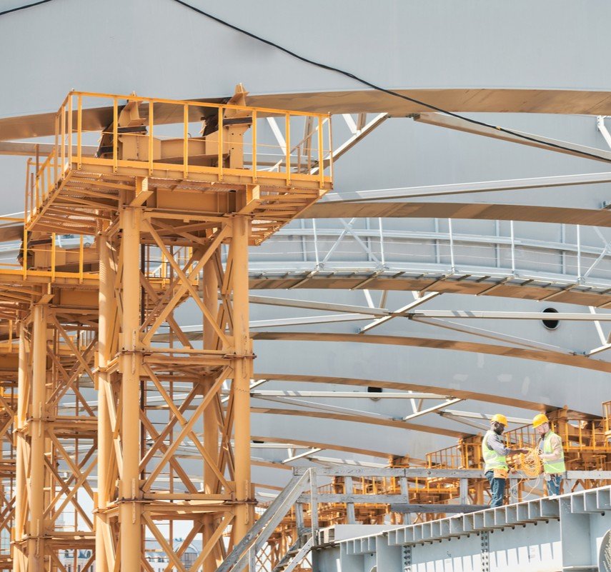 high rise construction site